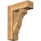 Ekena Millwork Balboa Block Rough Sawn Bracket w/ Offset Brace, Western Red Cedar, 8"W x 24"D x 32"H BKT0806X24X32BOA05RWR - alternate 1